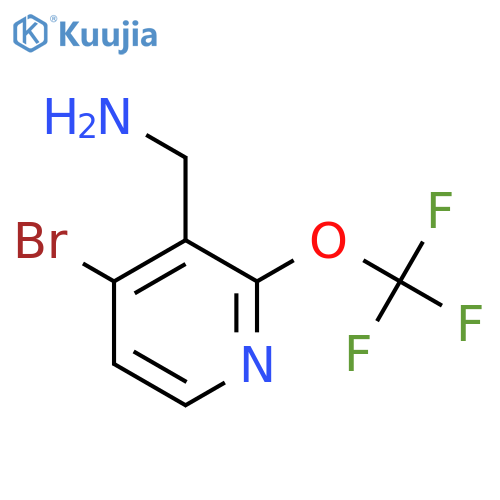 3-(Aminomethyl)-4-bromo-2-(trifluoromethoxy)pyridine structure