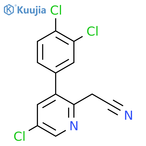 5-Chloro-3-(3,4-dichlorophenyl)pyridine-2-acetonitrile structure