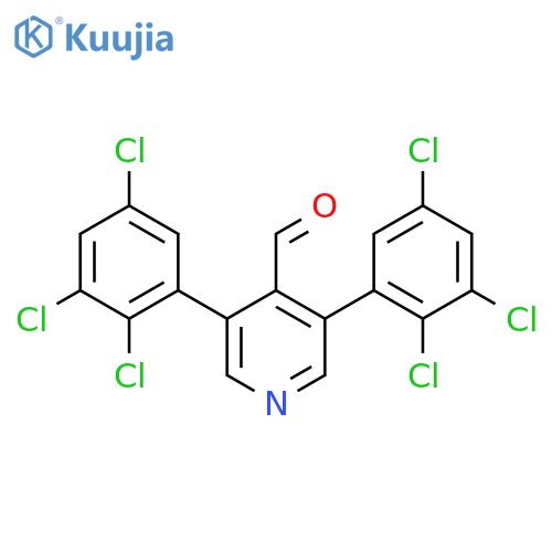 3,5-Bis(2,3,5-trichlorophenyl)isonicotinaldehyde structure