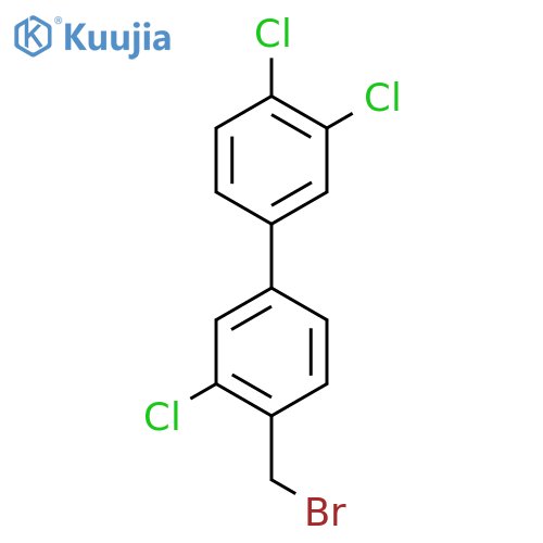 4'-Bromomethyl-3'-chloro-3,4-dichloro-biphenyl structure