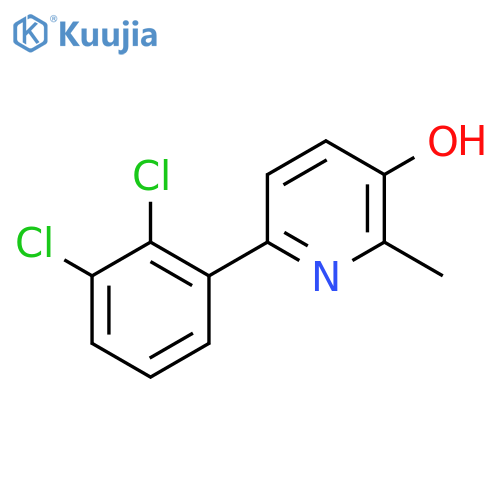 6-(2,3-Dichlorophenyl)-3-hydroxy-2-methylpyridine structure