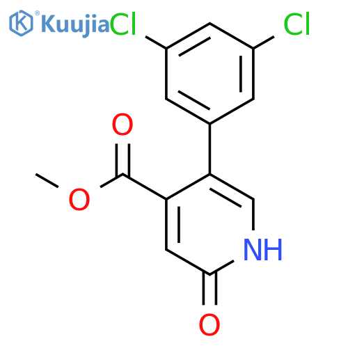 Methyl 5-(3,5-dichlorophenyl)-2-hydroxyisonicotinate structure