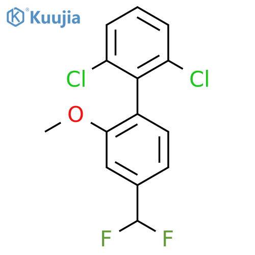 4'-Difluoromethyl-2,6-dichloro-2'-methoxy-biphenyl structure