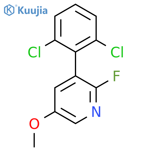 3-(2,6-Dichlorophenyl)-2-fluoro-5-methoxypyridine structure