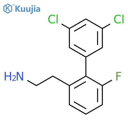 2-(3',5'-Dichloro-6-fluoro-biphenyl-2-yl)-ethylamine structure