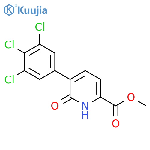 Methyl 6-hydroxy-5-(3,4,5-trichlorophenyl)picolinate structure