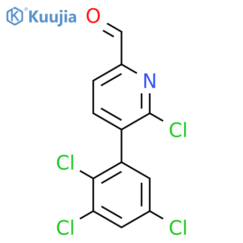 6-Chloro-5-(2,3,5-trichlorophenyl)picolinaldehyde structure