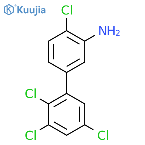 3-Amino-4,2',3',5'-tetrachlorobiphenyl structure