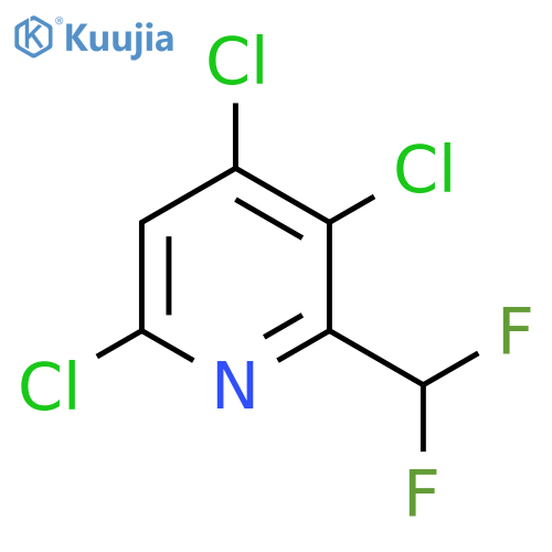 2-(Difluoromethyl)-3,4,6-trichloropyridine structure