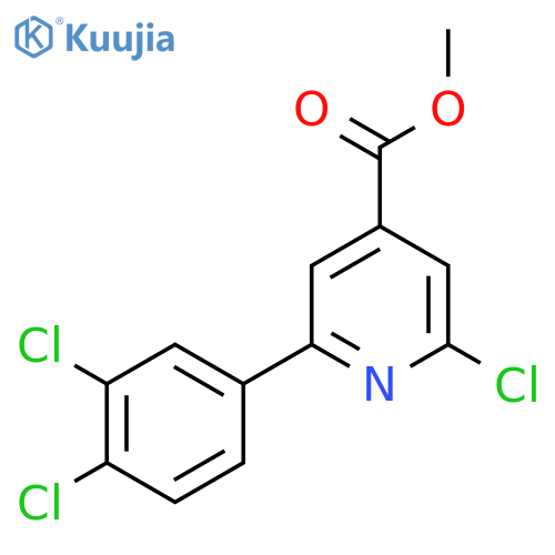 Methyl 2-chloro-6-(3,4-dichlorophenyl)isonicotinate structure