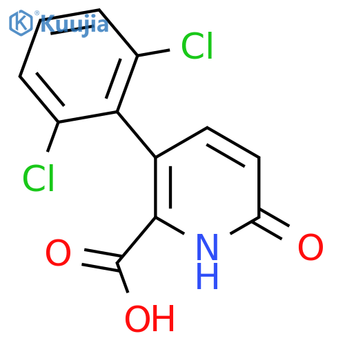 3-(2,6-Dichlorophenyl)-6-hydroxypicolinic acid structure