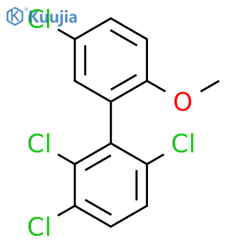 2'-Methoxy-2,3,6,5'-tetrachlorobiphenyl structure