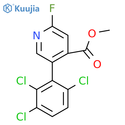 Methyl 2-fluoro-5-(2,3,6-trichlorophenyl)isonicotinate structure
