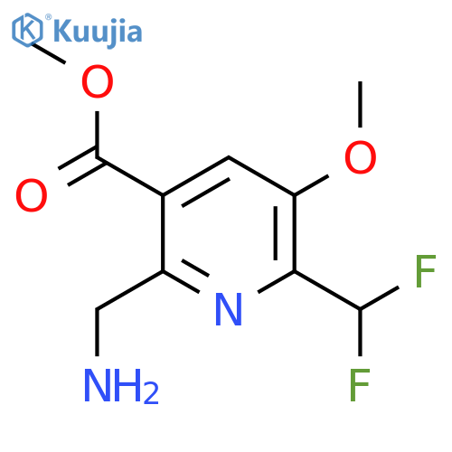Methyl 2-(aminomethyl)-6-(difluoromethyl)-5-methoxypyridine-3-carboxylate structure