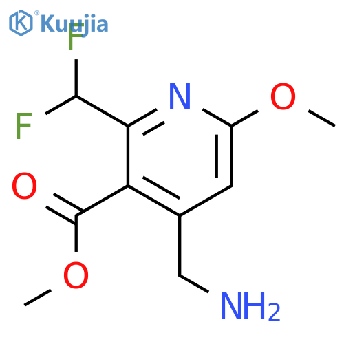 Methyl 4-(aminomethyl)-2-(difluoromethyl)-6-methoxypyridine-3-carboxylate structure
