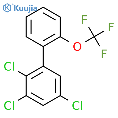 2,3,5-Trichloro-2'-(trifluoromethoxy)biphenyl structure