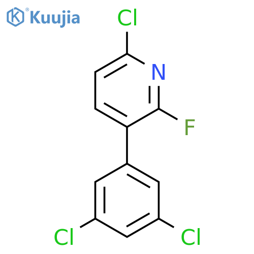 6-Chloro-3-(3,5-dichlorophenyl)-2-fluoropyridine structure