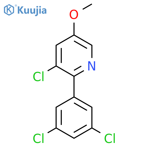 3-Chloro-2-(3,5-dichlorophenyl)-5-methoxypyridine structure