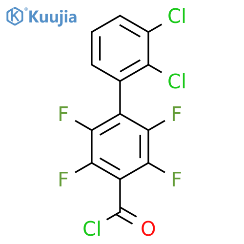 2',3'-Dichloro-2,3,5,6-tetrafluoro-biphenyl-4-carbonyl chloride structure