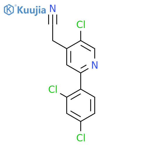 5-Chloro-2-(2,4-dichlorophenyl)pyridine-4-acetonitrile structure