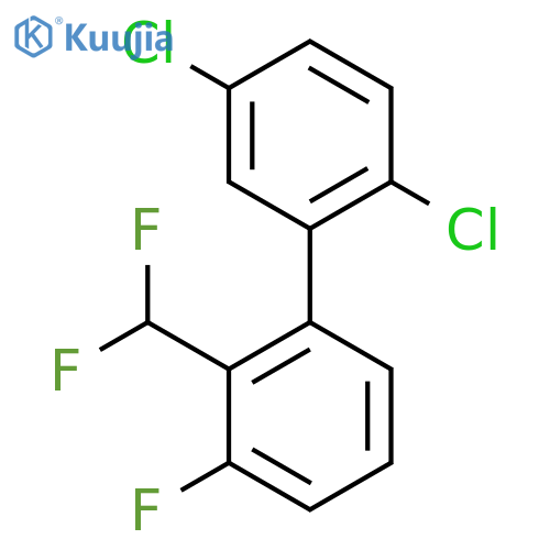 2,5-Dichloro-2'-difluoromethyl-3'-fluoro-biphenyl structure