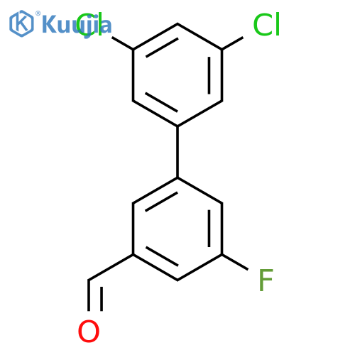 3',5'-Dichloro-5-fluoro-biphenyl-3-carboxaldehyde structure