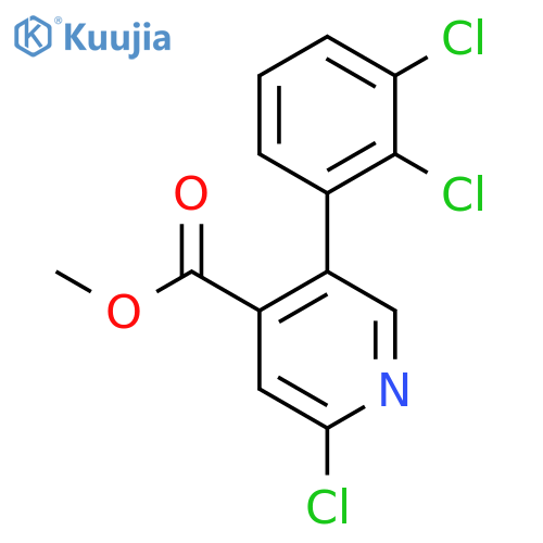 Methyl 2-chloro-5-(2,3-dichlorophenyl)isonicotinate structure
