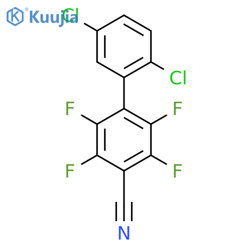 2',5'-Dichloro-2,3,5,6-tetrafluoro-biphenyl-4-carbonitrile structure