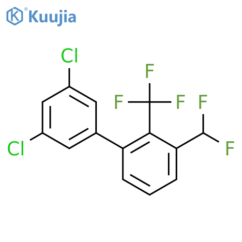 3'-Difluoromethyl-3,5-dichloro-2'-trifluoromethyl-biphenyl structure