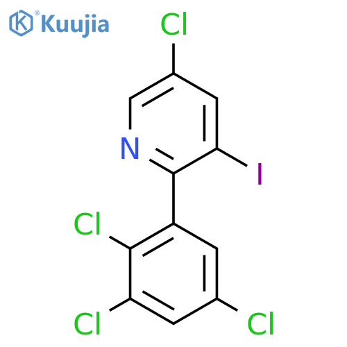 5-Chloro-3-iodo-2-(2,3,5-trichlorophenyl)pyridine structure