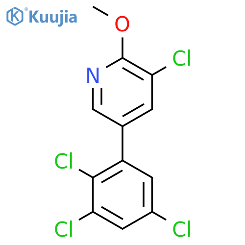 3-Chloro-2-methoxy-5-(2,3,5-trichlorophenyl)pyridine structure