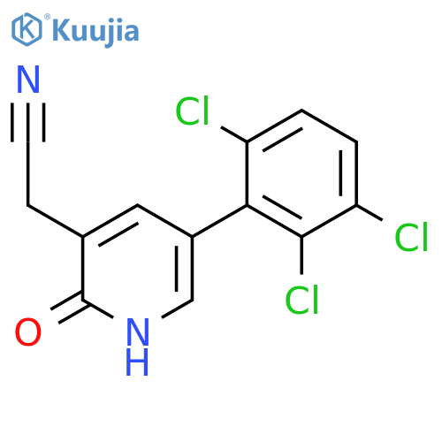 2-Hydroxy-5-(2,3,6-trichlorophenyl)pyridine-3-acetonitrile structure