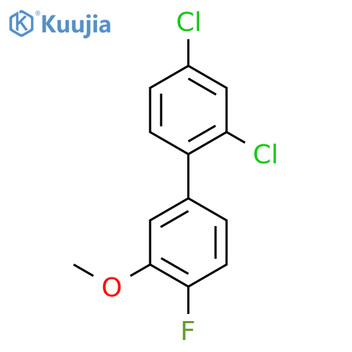 2,4-Dichloro-4'-fluoro-3'-methoxy-biphenyl structure
