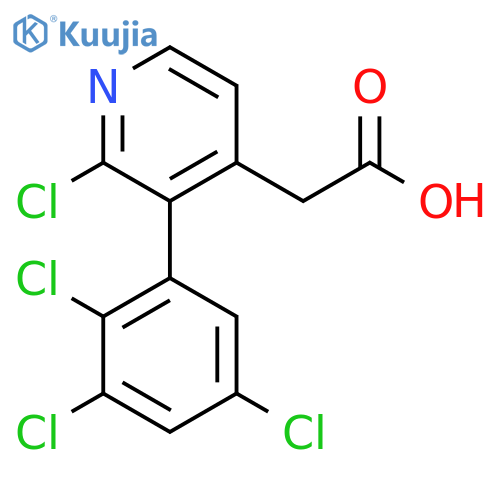 2-Chloro-3-(2,3,5-trichlorophenyl)pyridine-4-acetic acid structure