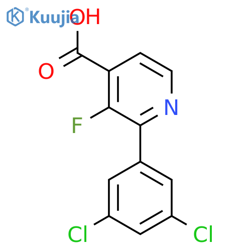 2-(3,5-Dichlorophenyl)-3-fluoroisonicotinic acid structure