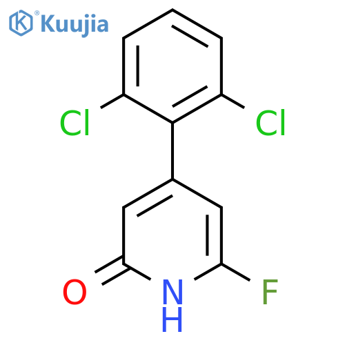 4-(2,6-Dichlorophenyl)-6-fluoro-2-hydroxypyridine structure