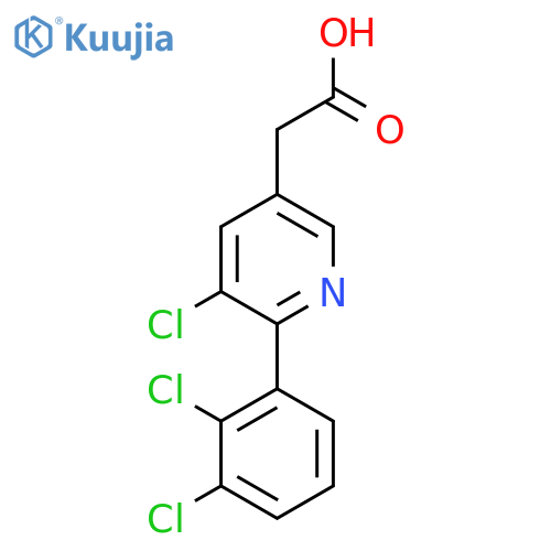 3-Chloro-2-(2,3-dichlorophenyl)pyridine-5-acetic acid structure