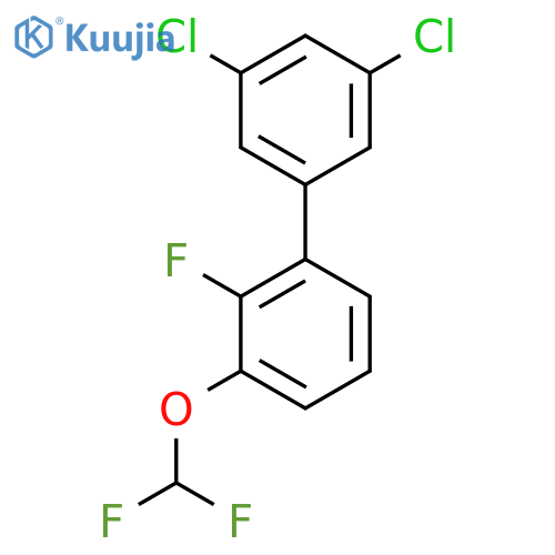 3,5-Dichloro-3'-difluoromethoxy-2'-fluoro-biphenyl structure