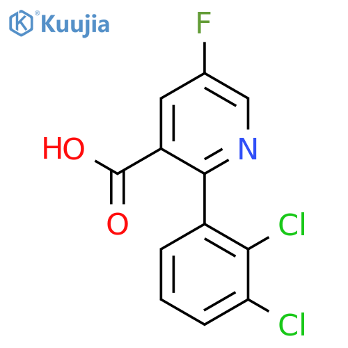 2-(2,3-Dichlorophenyl)-5-fluoronicotinic acid structure