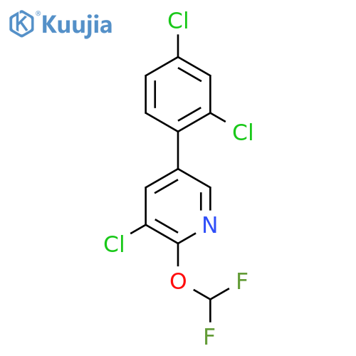 3-Chloro-5-(2,4-dichlorophenyl)-2-(difluoromethoxy)pyridine structure