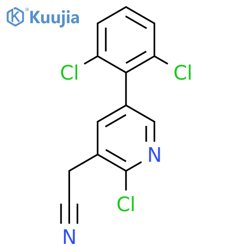 2-Chloro-5-(2,6-dichlorophenyl)pyridine-3-acetonitrile structure