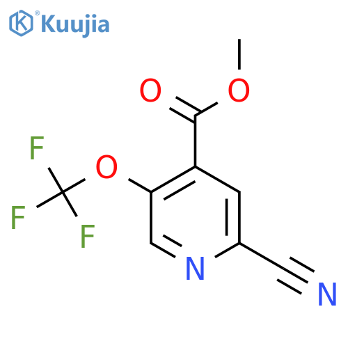 Methyl 2-cyano-5-(trifluoromethoxy)pyridine-4-carboxylate structure