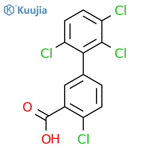 4,2',3',6'-Tetrachlorobiphenyl-3-carboxylic acid structure