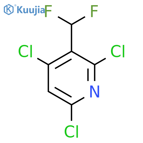 3-(Difluoromethyl)-2,4,6-trichloropyridine structure