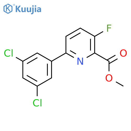 Methyl 6-(3,5-dichlorophenyl)-3-fluoropicolinate structure