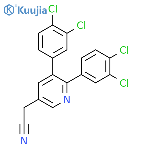 3,2-Bis(3,4-dichlorophenyl)pyridine-5-acetonitrile structure