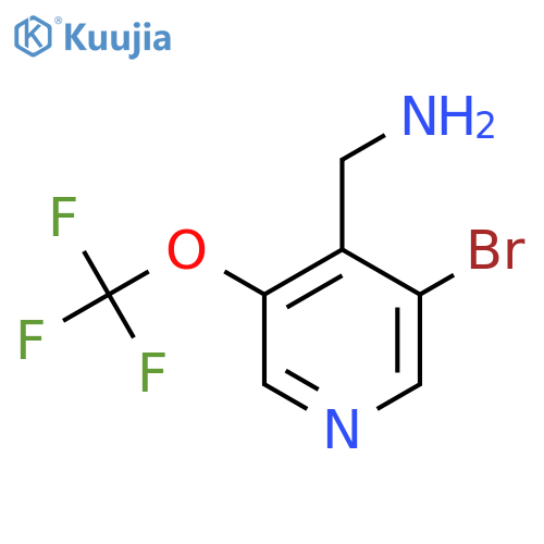 4-(Aminomethyl)-3-bromo-5-(trifluoromethoxy)pyridine structure