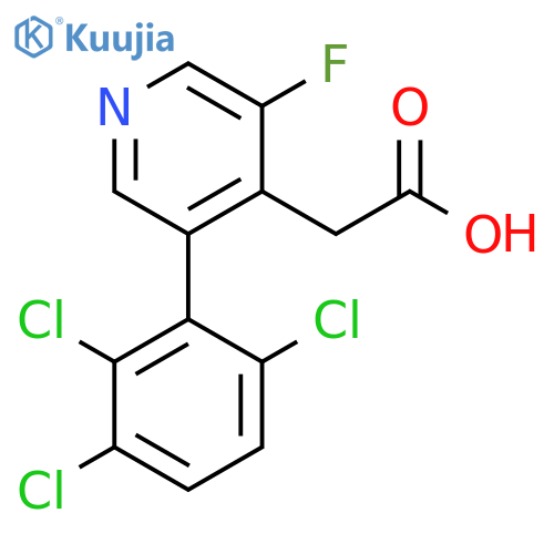 3-Fluoro-5-(2,3,6-trichlorophenyl)pyridine-4-acetic acid structure