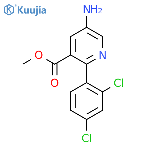 Methyl 5-amino-2-(2,4-dichlorophenyl)nicotinate structure