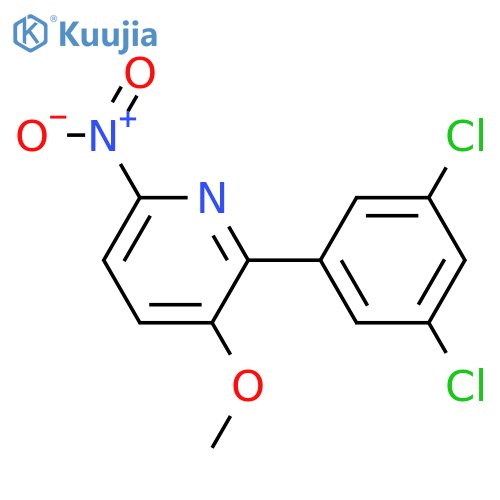 2-(3,5-Dichlorophenyl)-3-methoxy-6-nitropyridine structure